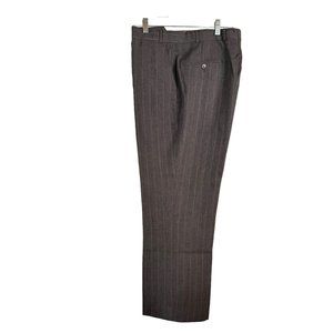 Vintage Glenshire Wool Pinstripe Suit Pants Womens Lge Men 37 Tailored Trousers